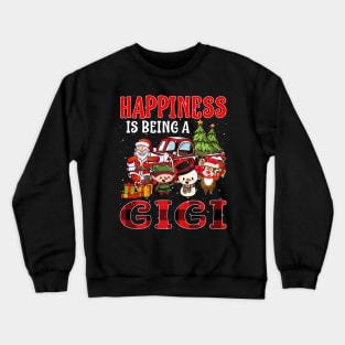 Happiness Is Being A Gigi Christmas Crewneck Sweatshirt